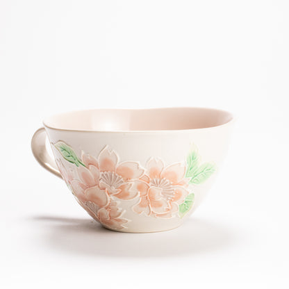 抹茶碗　古代黄交趾"梅に観世水"　一如 (コピー) KOTOPOTTER