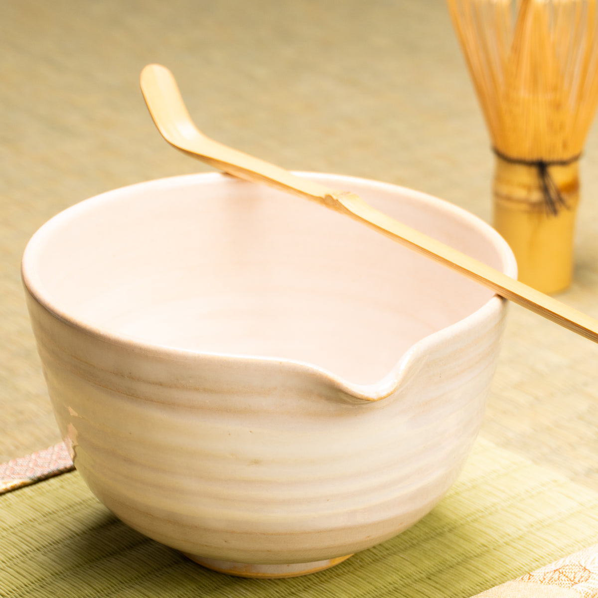 片口抹茶碗　白萩　十全窯 KOTOPOTTER