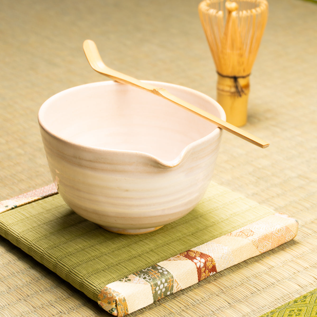 片口抹茶碗　白萩　十全窯 KOTOPOTTER
