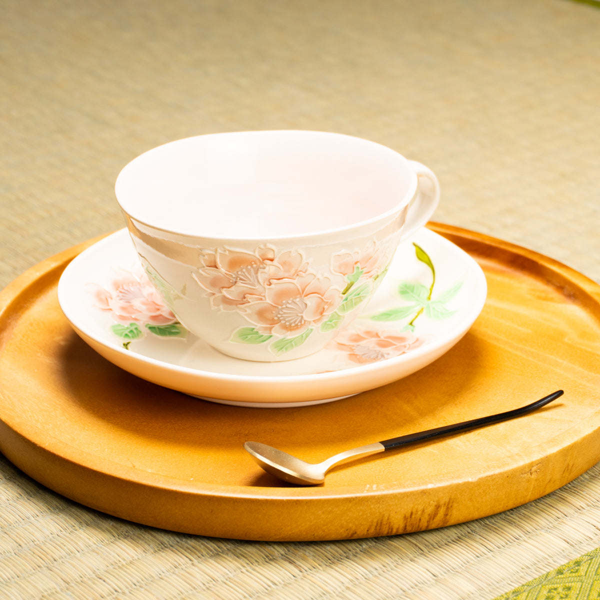 抹茶碗　古代黄交趾"梅に観世水"　一如 (コピー) KOTOPOTTER