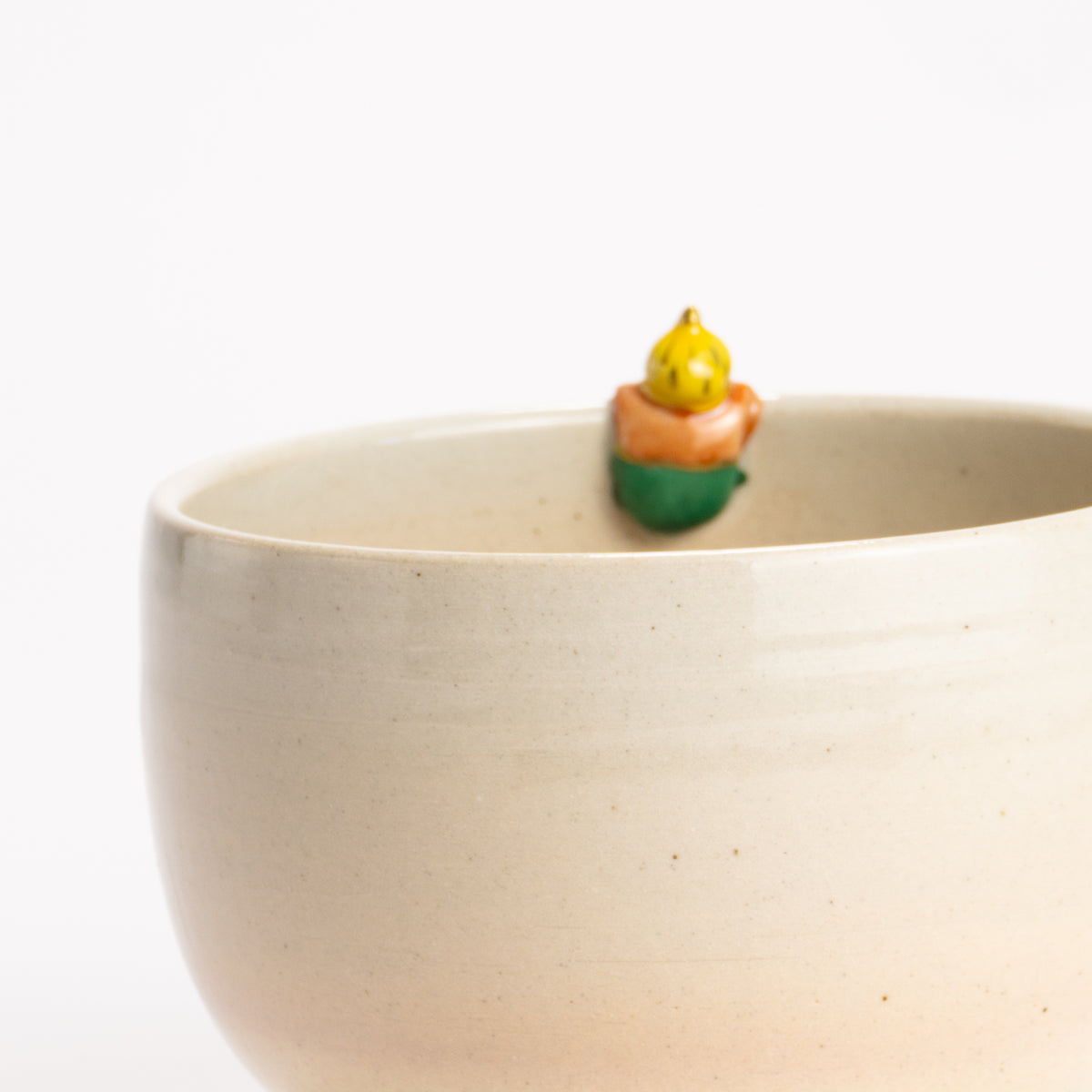 抹茶碗　かみなりさま　峨山 KOTOPOTTER