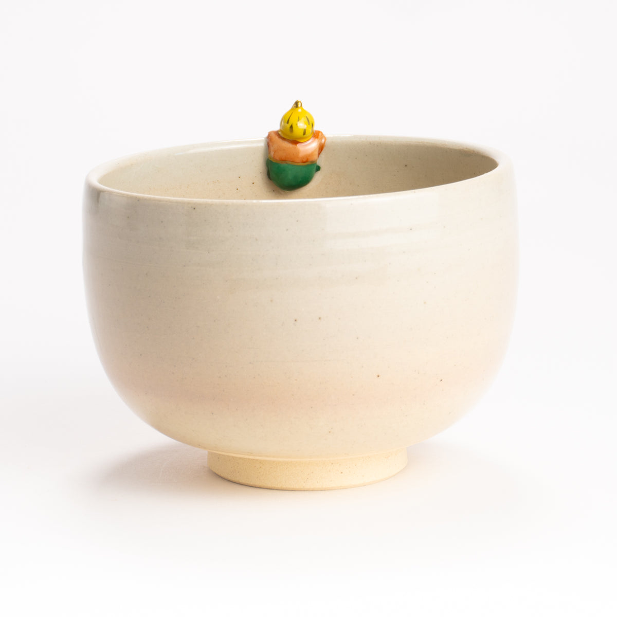 抹茶碗　かみなりさま　峨山 KOTOPOTTER