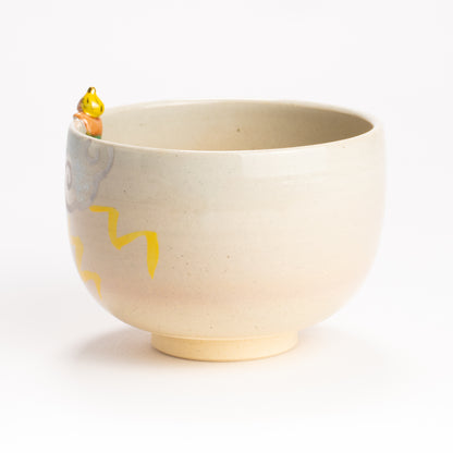 抹茶碗　かみなりさま　峨山 KOTOPOTTER