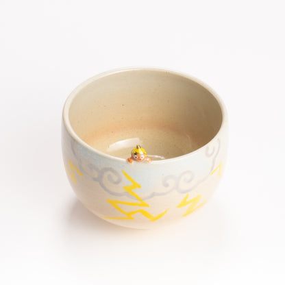 抹茶碗　かみなりさま　峨山 KOTOPOTTER