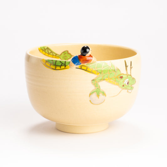 抹茶碗　龍と子　峨山 KOTOPOTTER