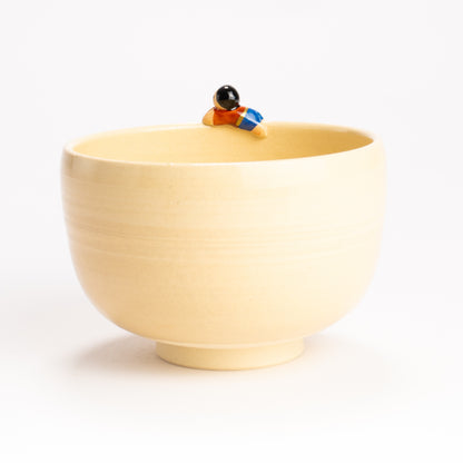抹茶碗　龍と子　峨山 KOTOPOTTER