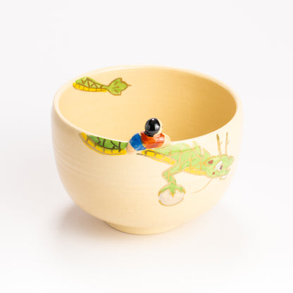 抹茶碗　龍と子　峨山 KOTOPOTTER