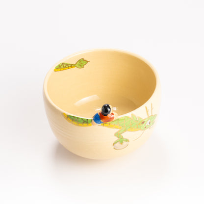 抹茶碗　龍と子　峨山 KOTOPOTTER