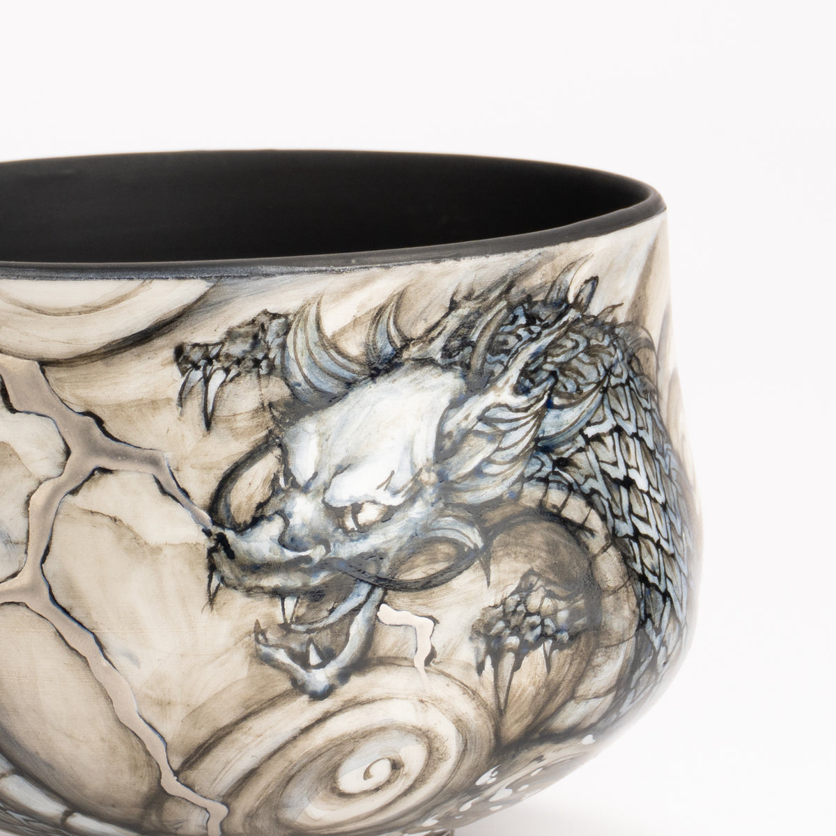 抹茶碗　青龍　高橋亞希 KOTOPOTTER