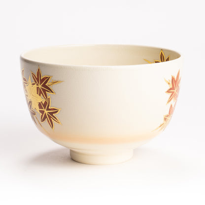 抹茶碗　紅葉に山雀　宮川香林 KOTOPOTTER