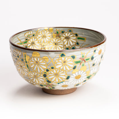 抹茶碗　菊の絵　宮川香林 KOTOPOTTER