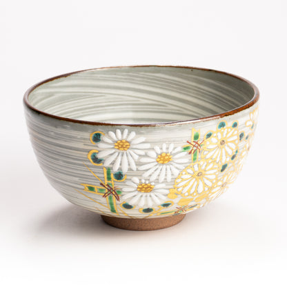抹茶碗　菊の絵　宮川香林 KOTOPOTTER