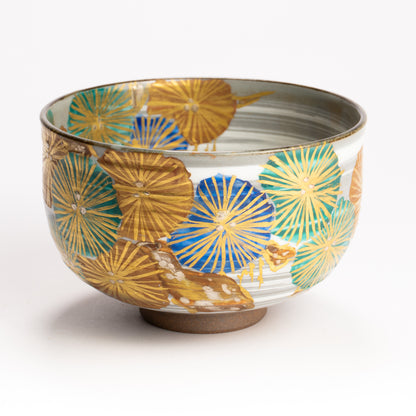 抹茶碗　唐松の絵　宮川香林 KOTOPOTTER