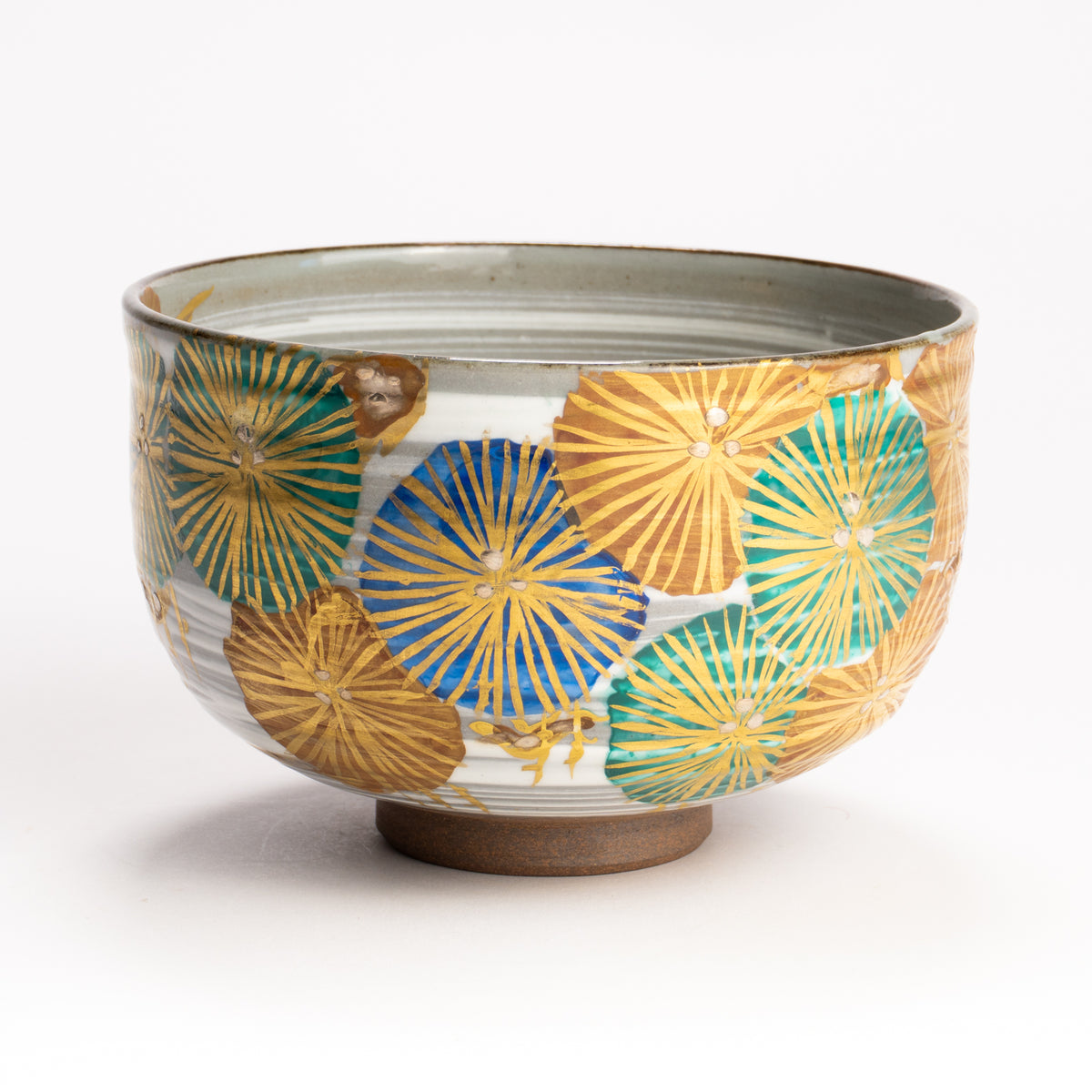抹茶碗　唐松の絵　宮川香林 KOTOPOTTER