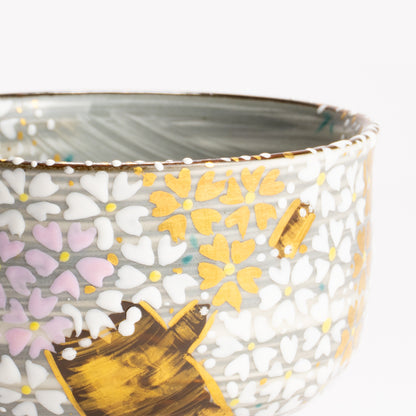 抹茶碗　桜の絵　宮川香林 KOTOPOTTER