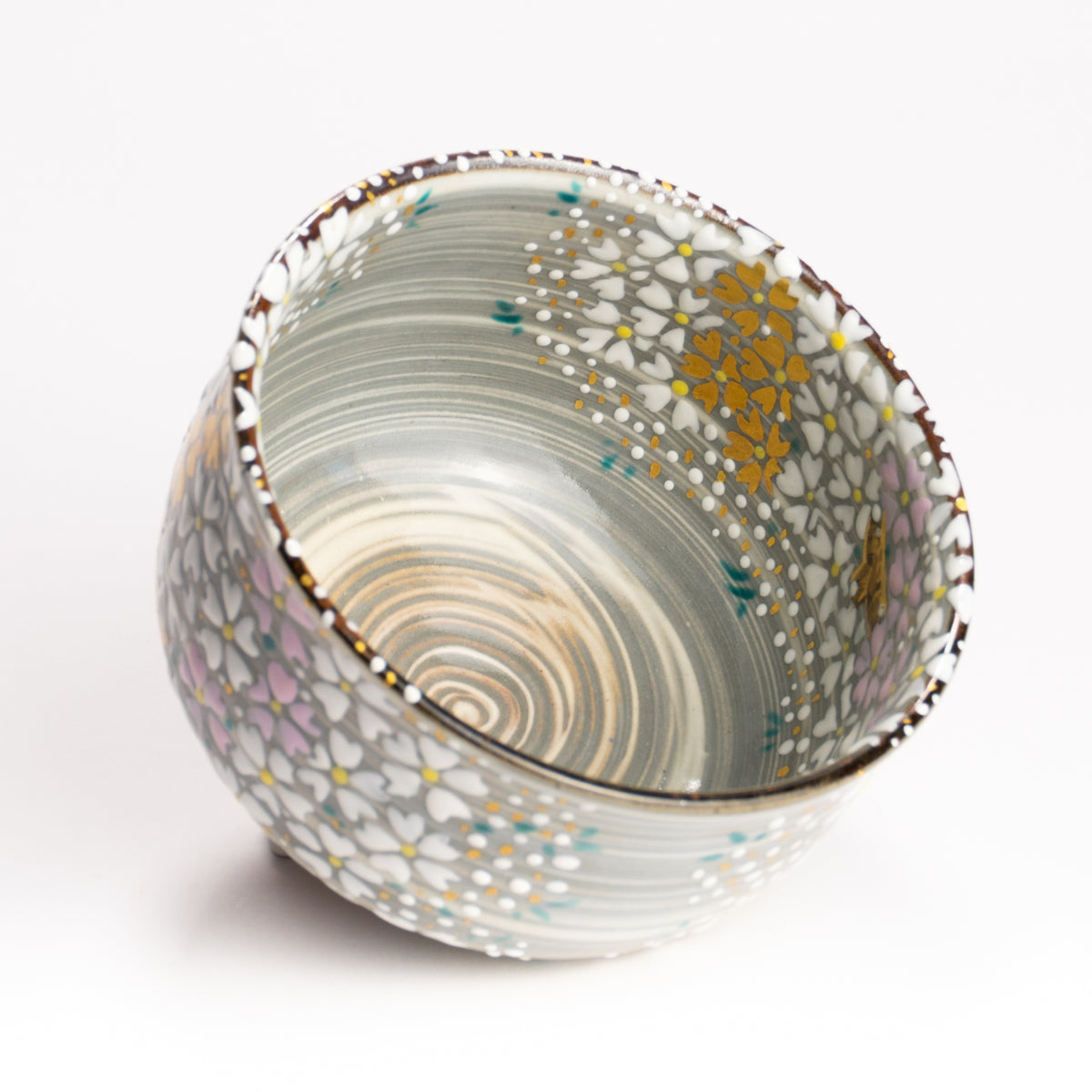 抹茶碗　桜の絵　宮川香林 KOTOPOTTER