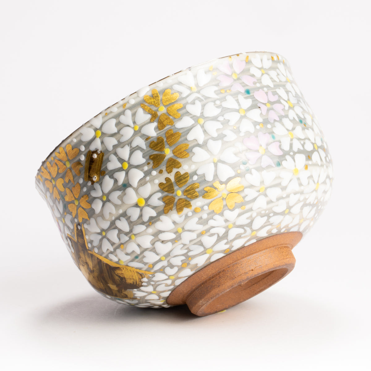 抹茶碗　桜の絵　宮川香林 KOTOPOTTER