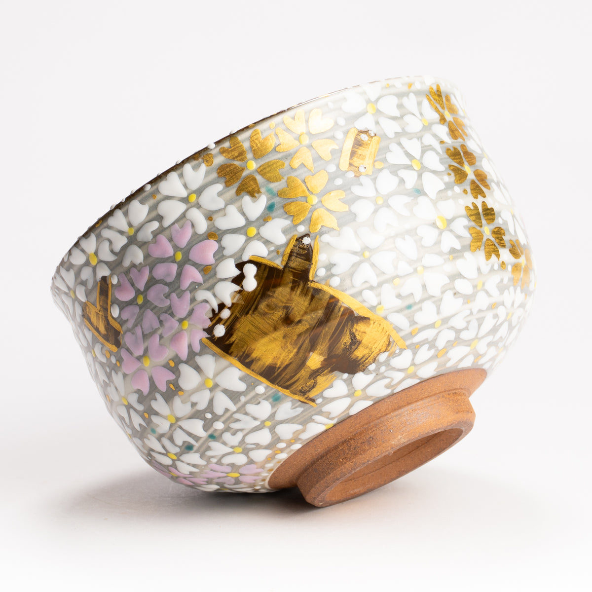抹茶碗　桜の絵　宮川香林 KOTOPOTTER