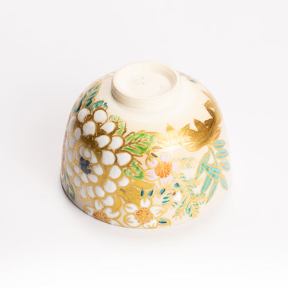 抹茶碗　四季草花の絵　宮川香林 KOTOPOTTER