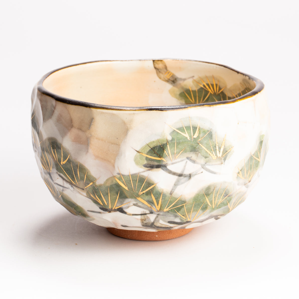 抹茶碗　雪松之図　俊山窯 KOTOPOTTER