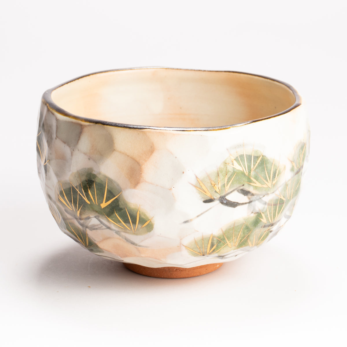 抹茶碗　雪松之図　俊山窯 KOTOPOTTER