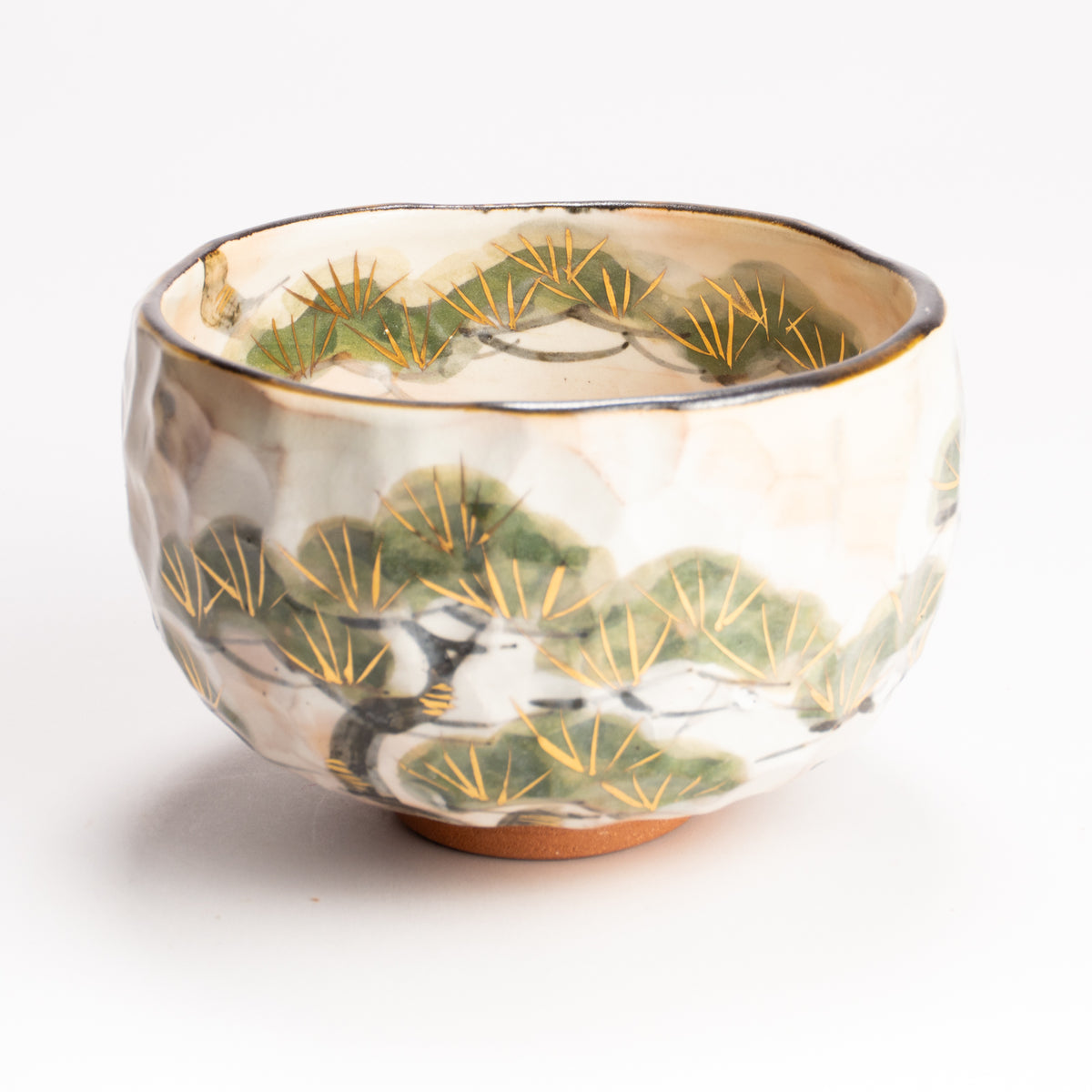 抹茶碗　雪松之図　俊山窯 KOTOPOTTER