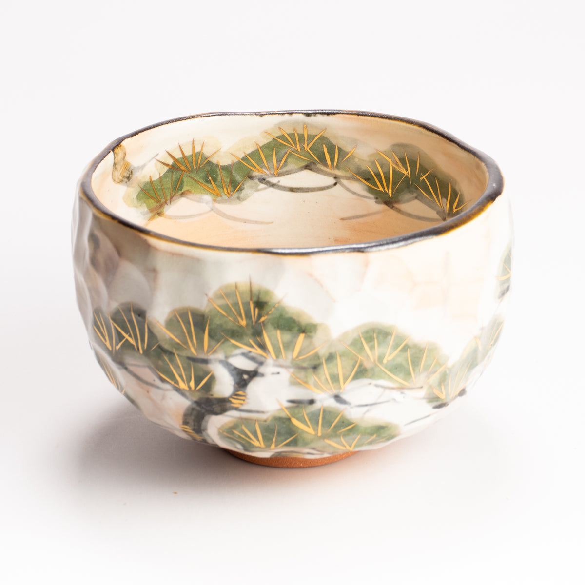 抹茶碗　雪松之図　俊山窯 KOTOPOTTER
