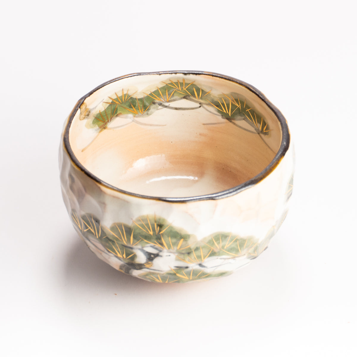 抹茶碗　雪松之図　俊山窯 KOTOPOTTER