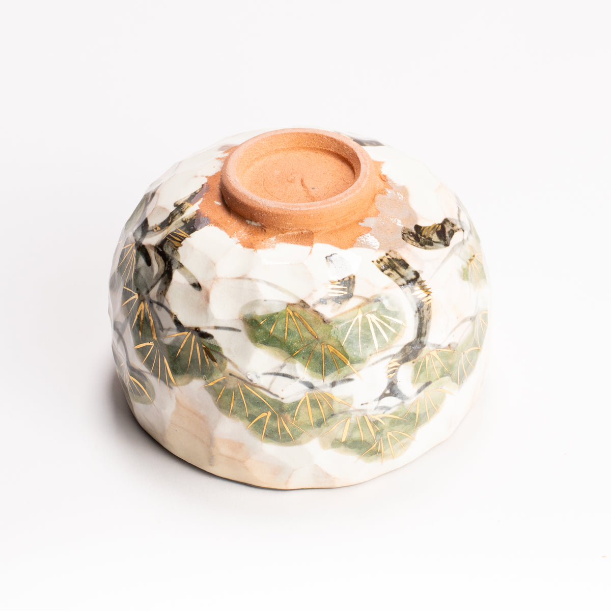 抹茶碗　雪松之図　俊山窯 KOTOPOTTER