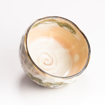 抹茶碗　雪松之図　俊山窯 KOTOPOTTER