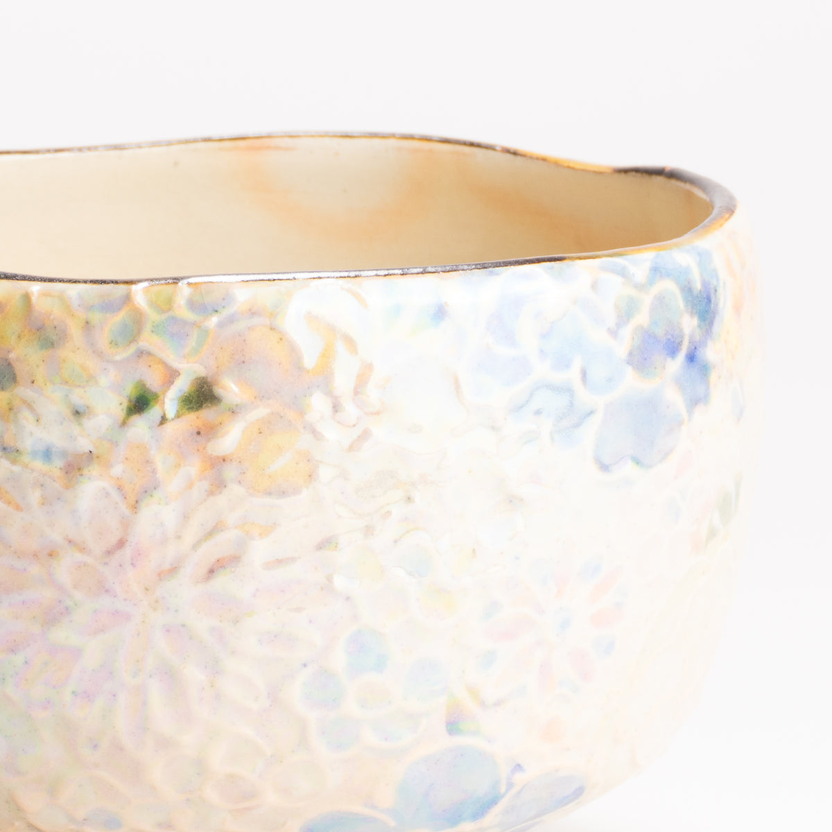 抹茶碗　ラスター彩 花詰　俊山窯 KOTOPOTTER