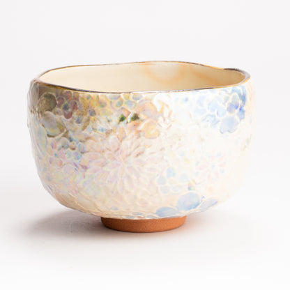 抹茶碗　ラスター彩 花詰　俊山窯 KOTOPOTTER