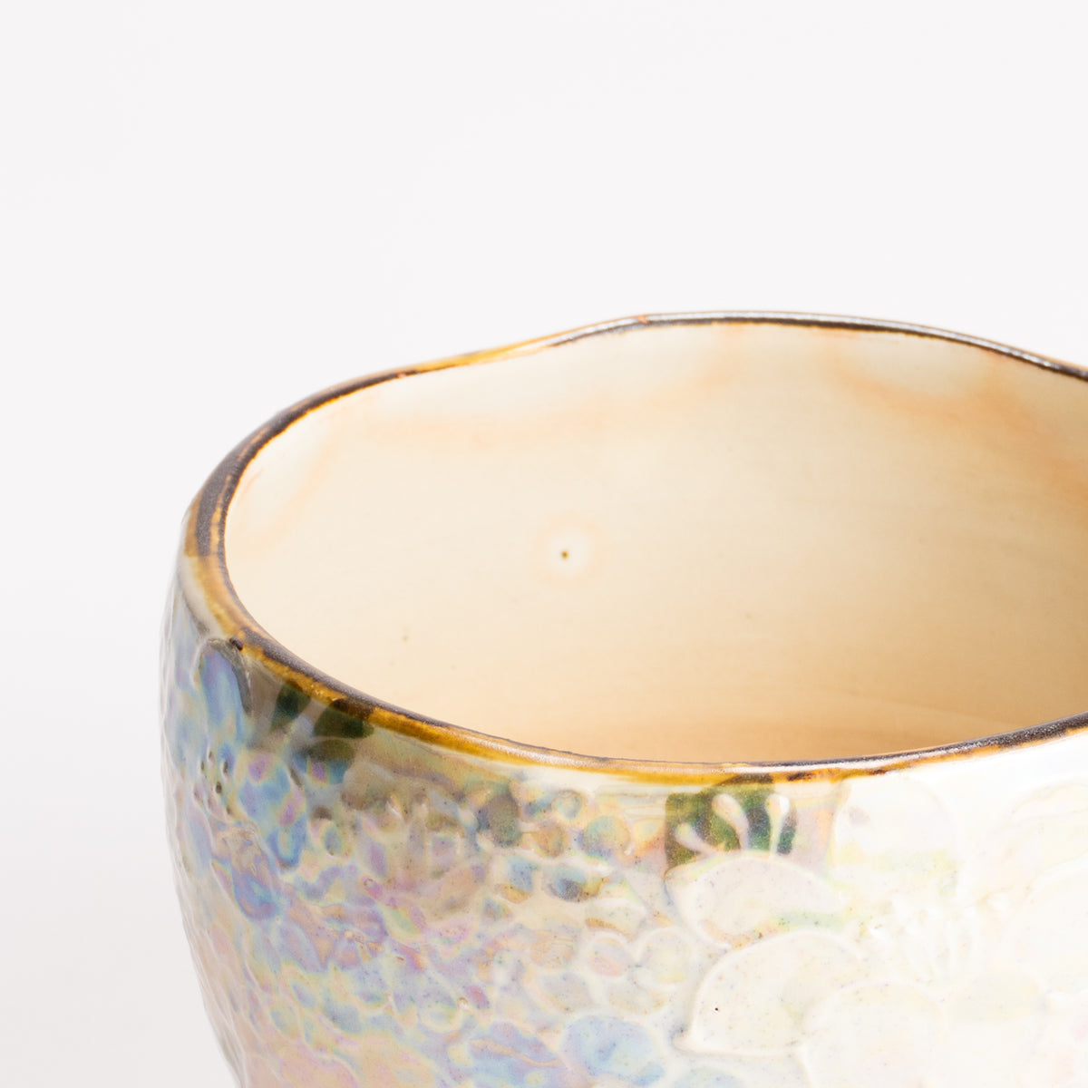 抹茶碗　ラスター彩 花詰　俊山窯 KOTOPOTTER