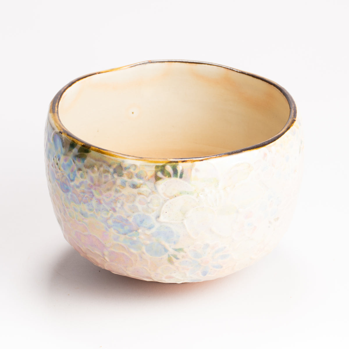 抹茶碗　ラスター彩 花詰　俊山窯 KOTOPOTTER