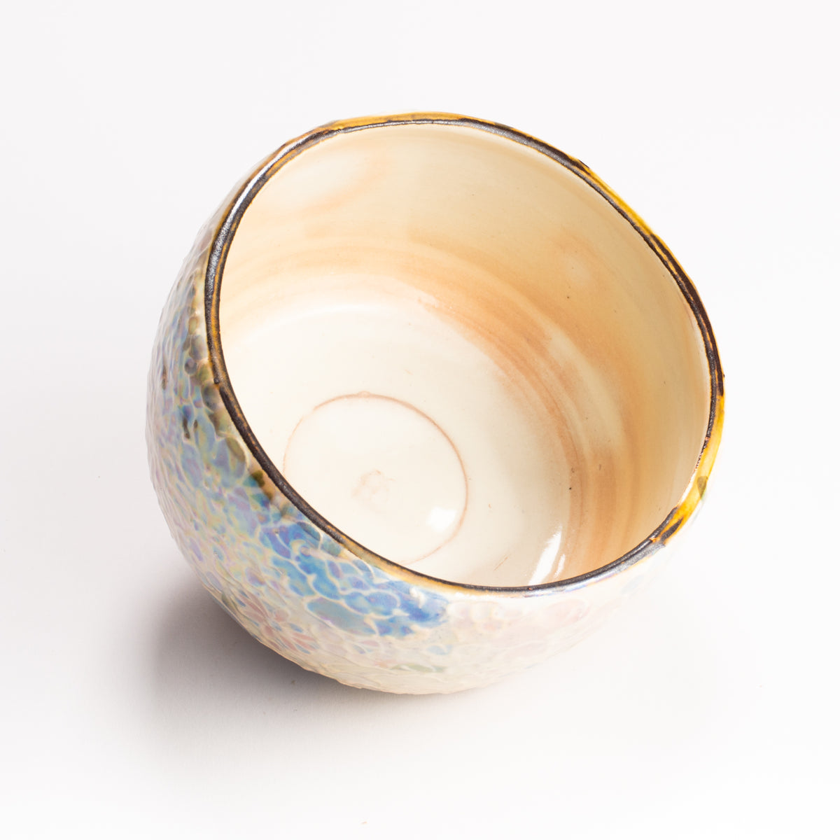 抹茶碗　ラスター彩 花詰　俊山窯 KOTOPOTTER