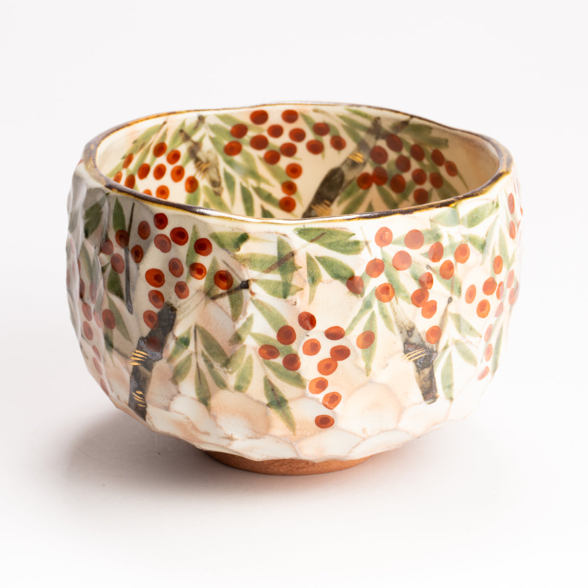 抹茶碗　南天之図　俊山窯 KOTOPOTTER