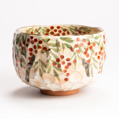 抹茶碗　南天之図　俊山窯 KOTOPOTTER