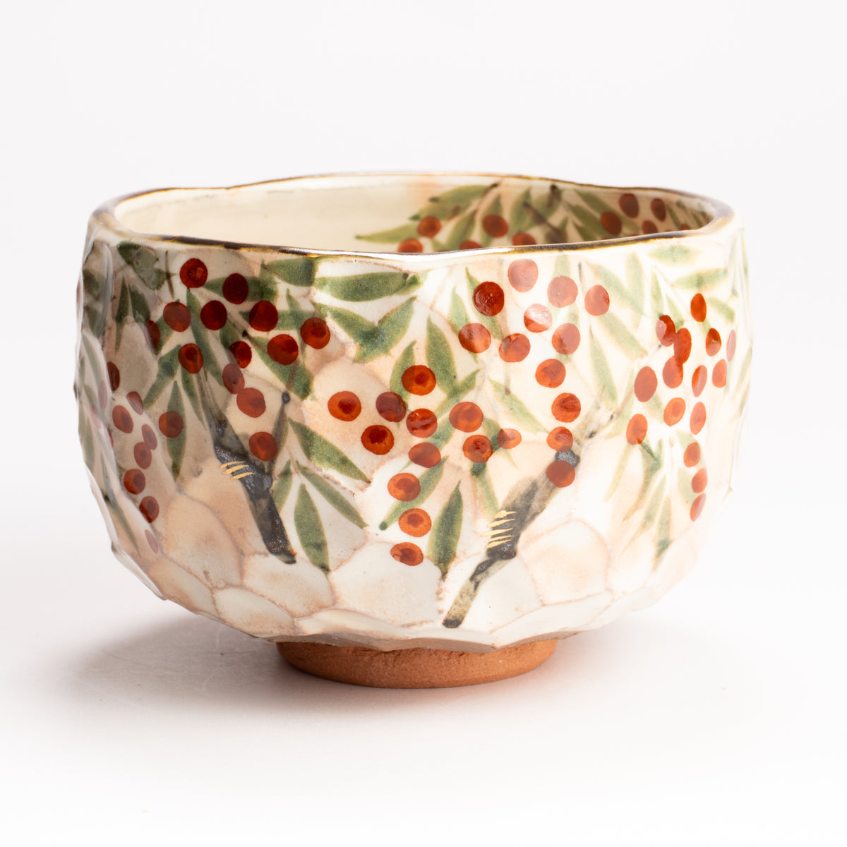 抹茶碗　南天之図　俊山窯 KOTOPOTTER