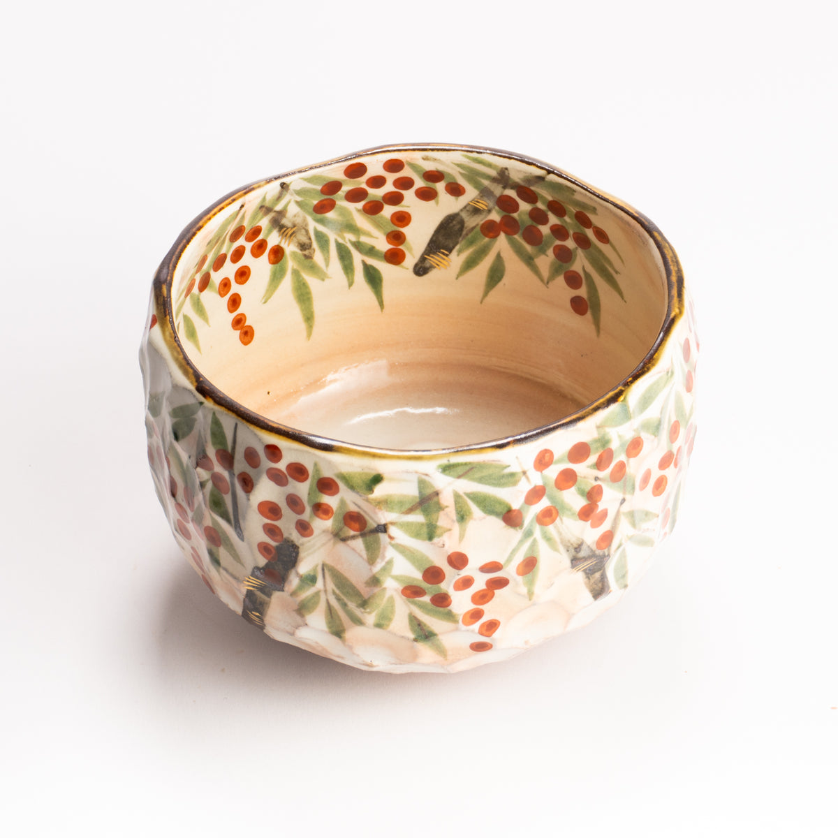抹茶碗　南天之図　俊山窯 KOTOPOTTER