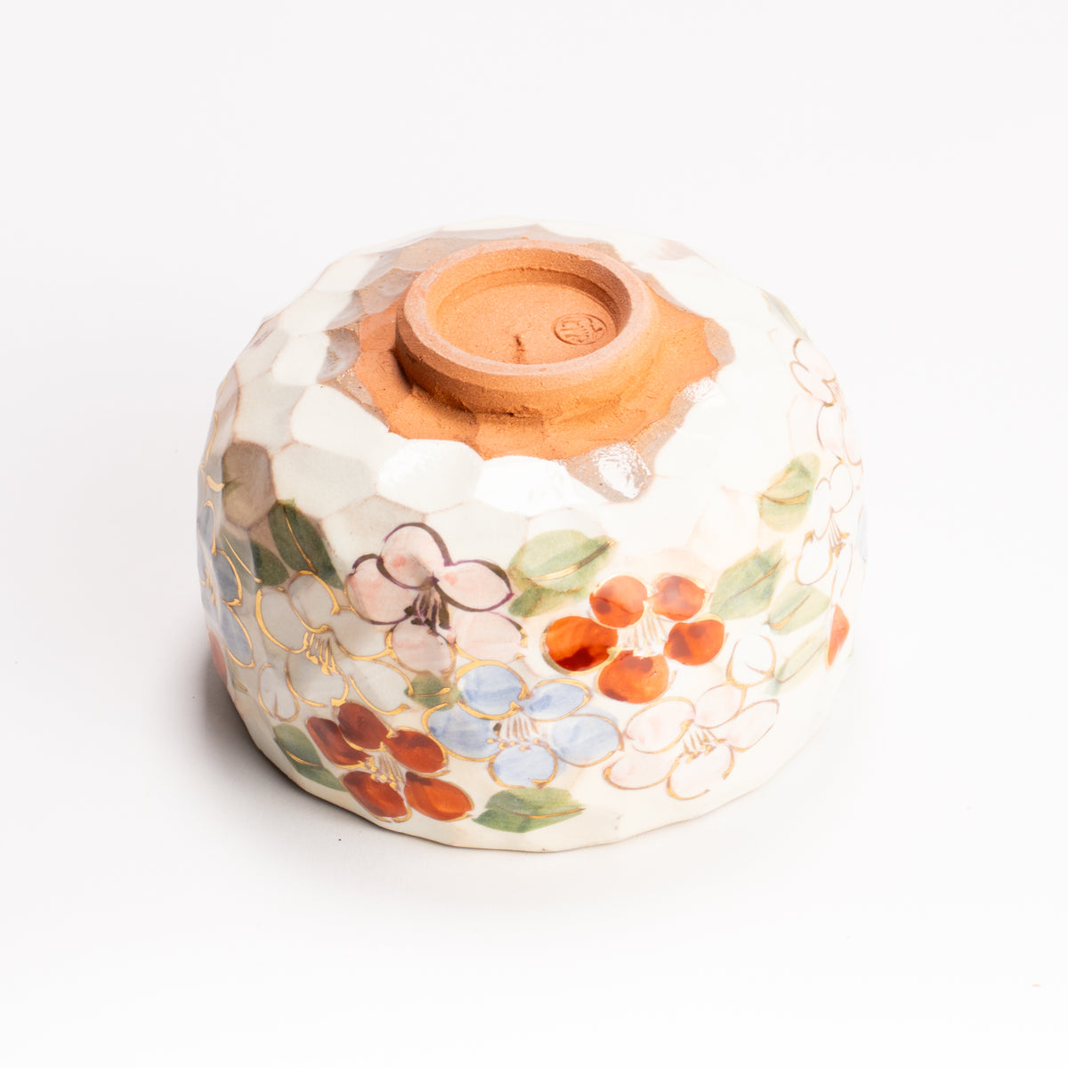 抹茶碗　色絵 椿之図　俊山窯 KOTOPOTTER