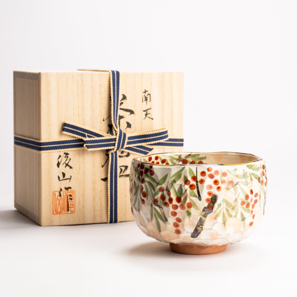 抹茶碗　南天之図　俊山窯 KOTOPOTTER