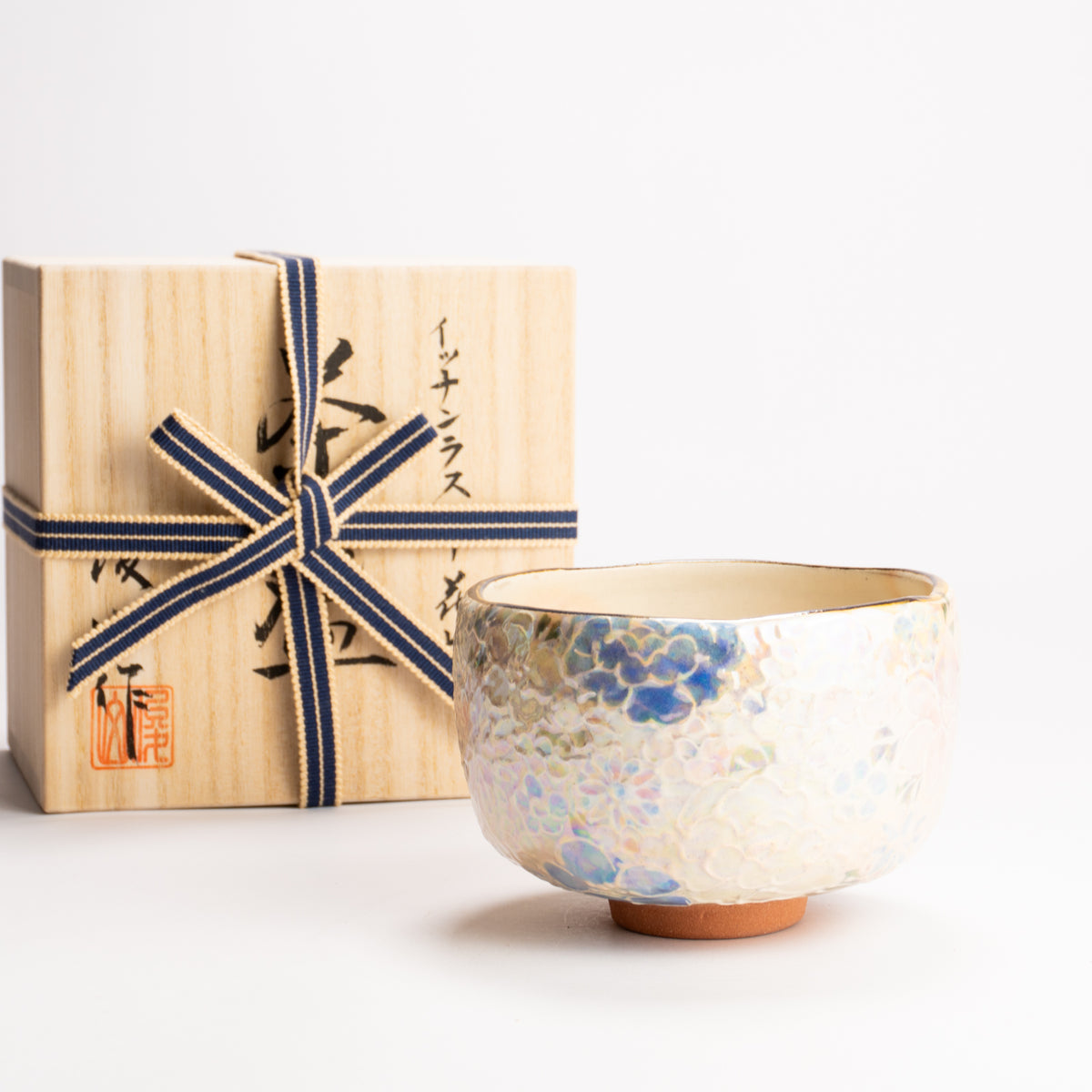 抹茶碗　ラスター彩 花詰　俊山窯 KOTOPOTTER