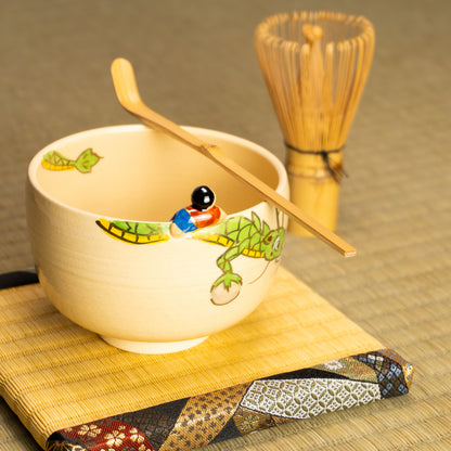抹茶碗　龍と子　峨山 KOTOPOTTER