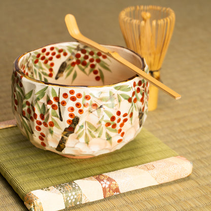 抹茶碗　南天之図　俊山窯 KOTOPOTTER