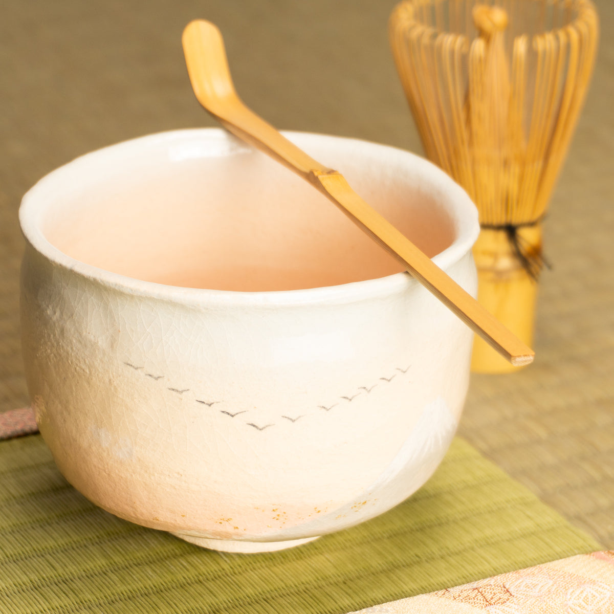 抹茶碗　旅立ちの朝　楽入 KOTOPOTTER