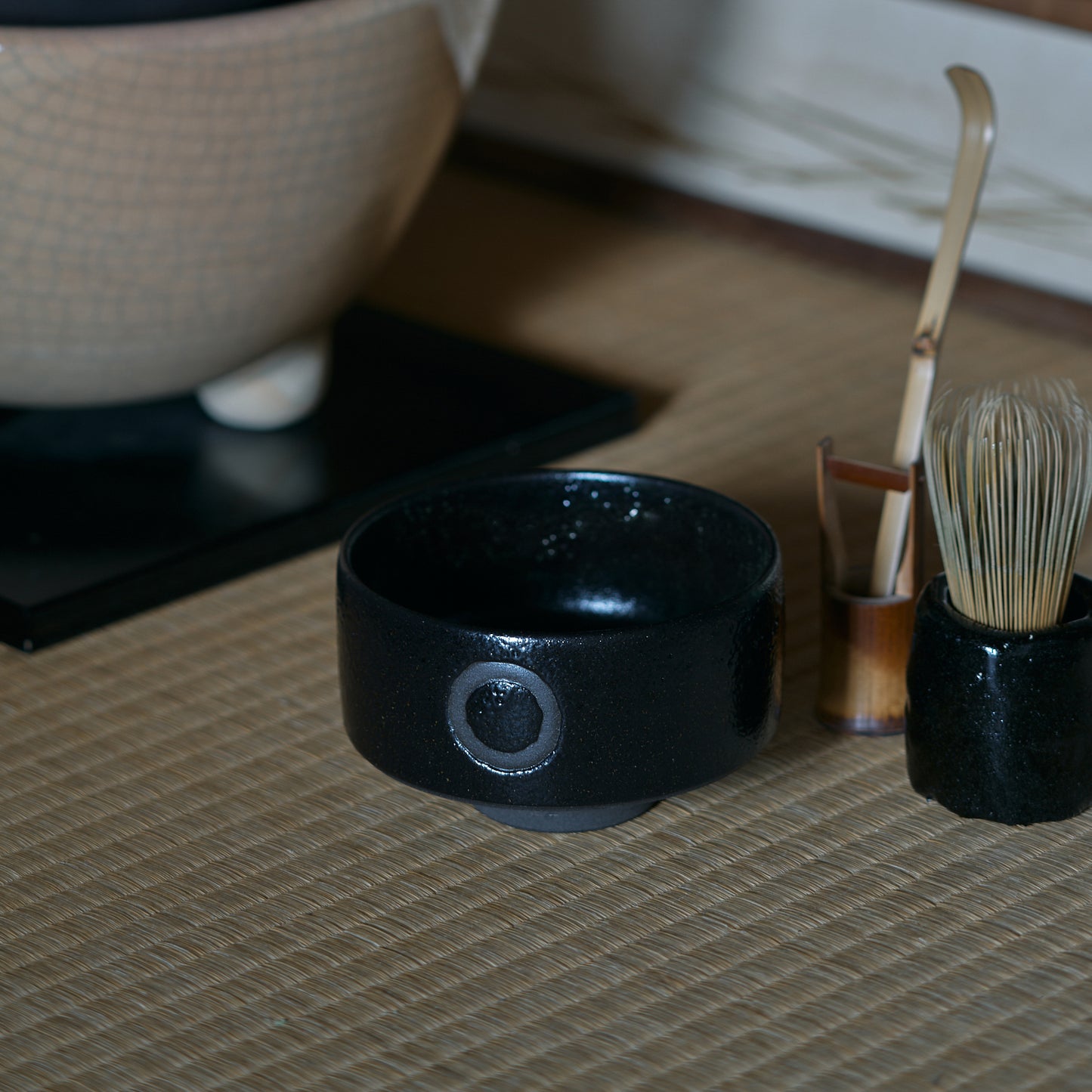 抹茶碗　瀬戸黒　QUTOTEN KOTOPOTTER