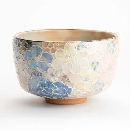 抹茶碗　ラスター彩 花詰　俊山窯 KOTOPOTTER