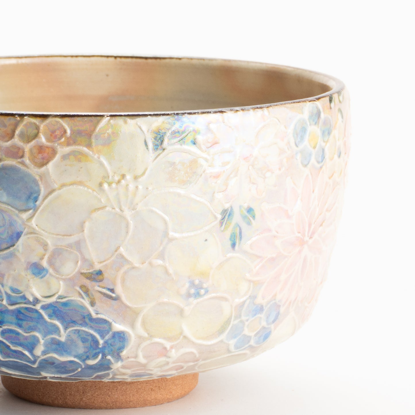 抹茶碗　ラスター彩 花詰　俊山窯 KOTOPOTTER