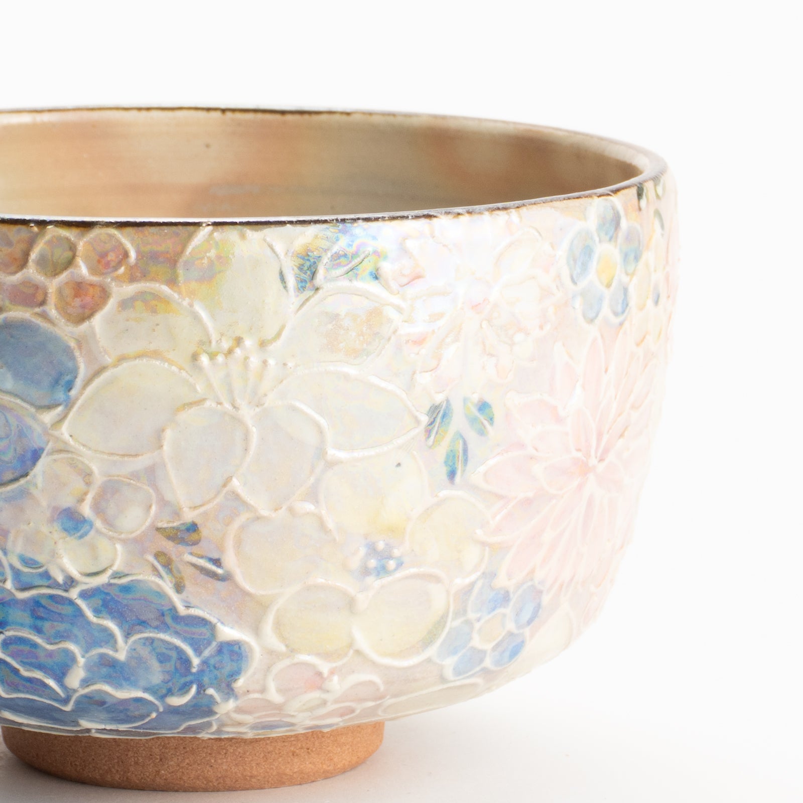 抹茶碗　ラスター彩 花詰　俊山窯 KOTOPOTTER