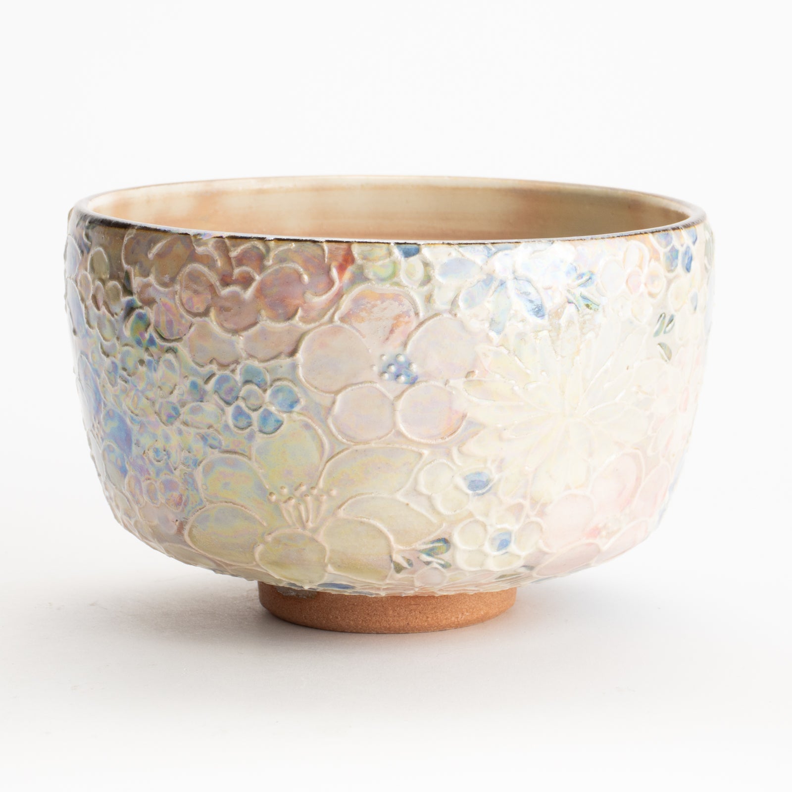 抹茶碗　ラスター彩 花詰　俊山窯 KOTOPOTTER